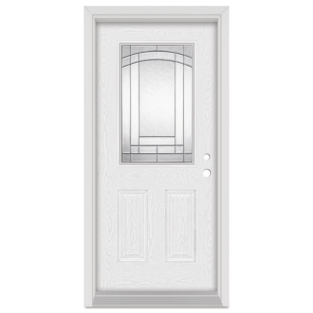Stanley Doors 36 In X 80 In Chatham Left Hand 1 2 Lite Patina