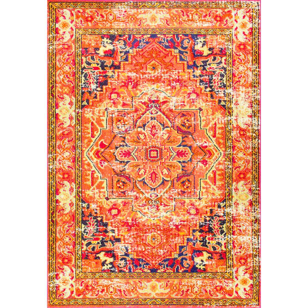 nuLOOM Cordie Orange 9 ft. x 12 ft. Area RugKKCB10B9012 The Home Depot