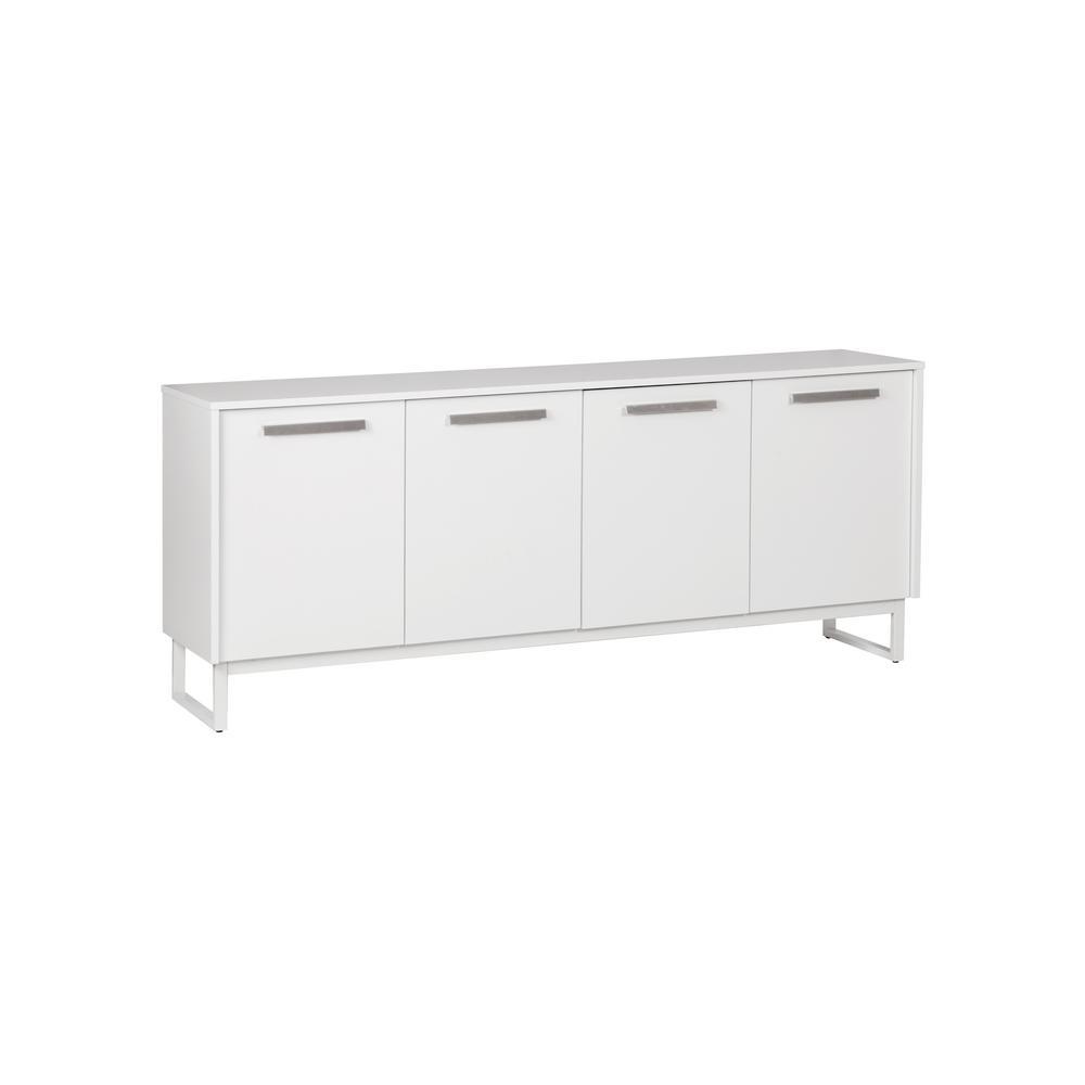 Alaska White 4 Door Storage Cabinet Ak4200fcww The Home Depot