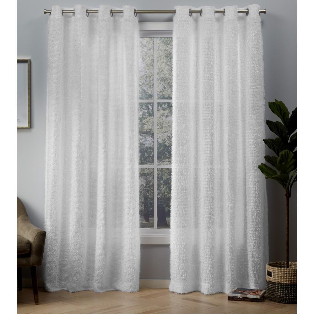 Exclusive Home Curtains Eyelash 54 In W X 108 In L Eyelash