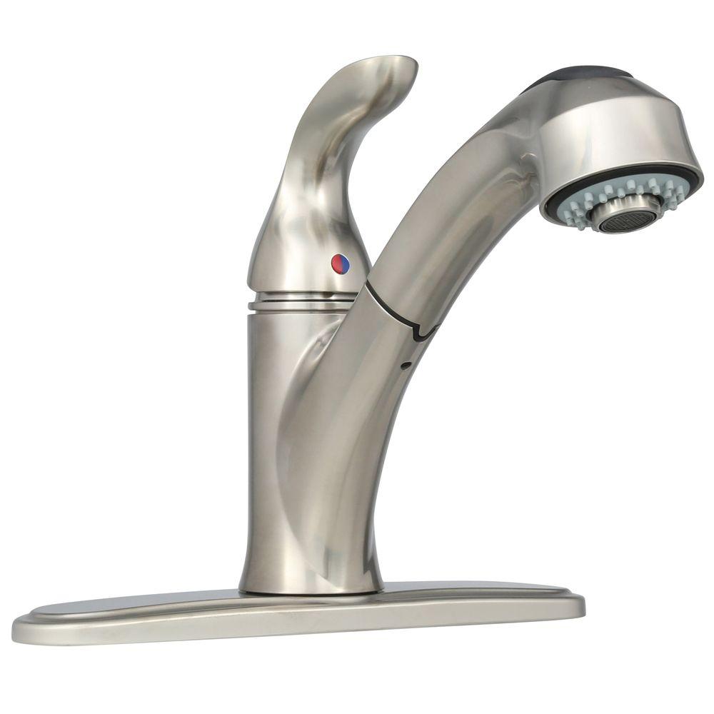 Brushed Nickel Ez Flo Pull Out Faucets 10383 64 300 