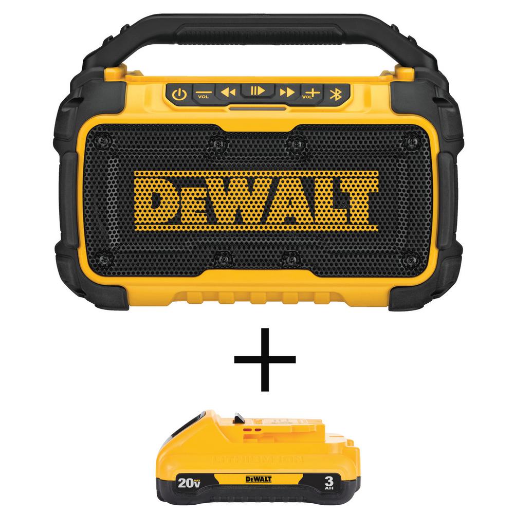 dewalt bluetooth speaker radio