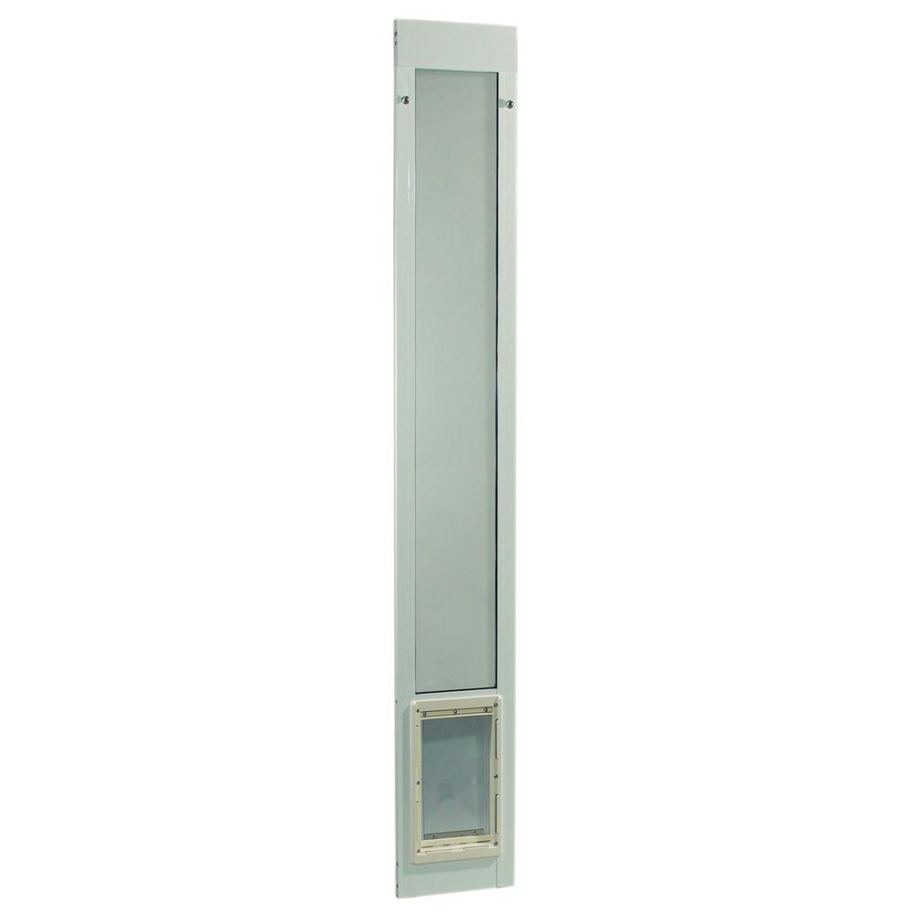 Ideal Pet 7 in. x 11.25 in. Medium White Aluminum Pet Patio Door Fits