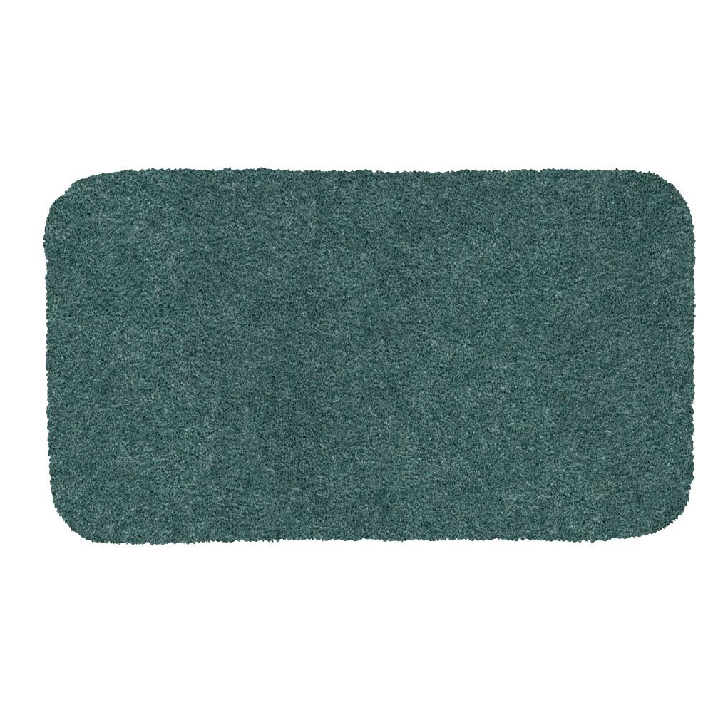 Mohawk Home Pure Perfection Sky Blue 20 in. x 34 in. Nylon Bath Rug