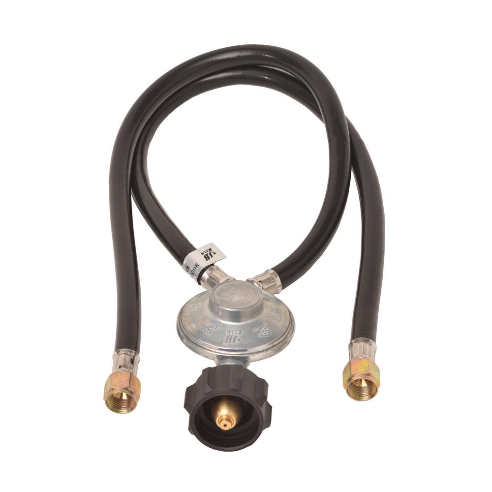 Flame King Hose and Regulator for Grills with Side Burner Type1ALRYQC02 The Home Depot