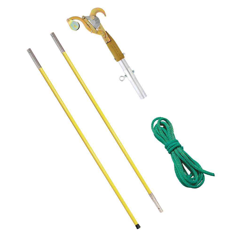 Notch Pruner with 2 ft. - 6 ft. Yellow Fiberglass Poles by Notch