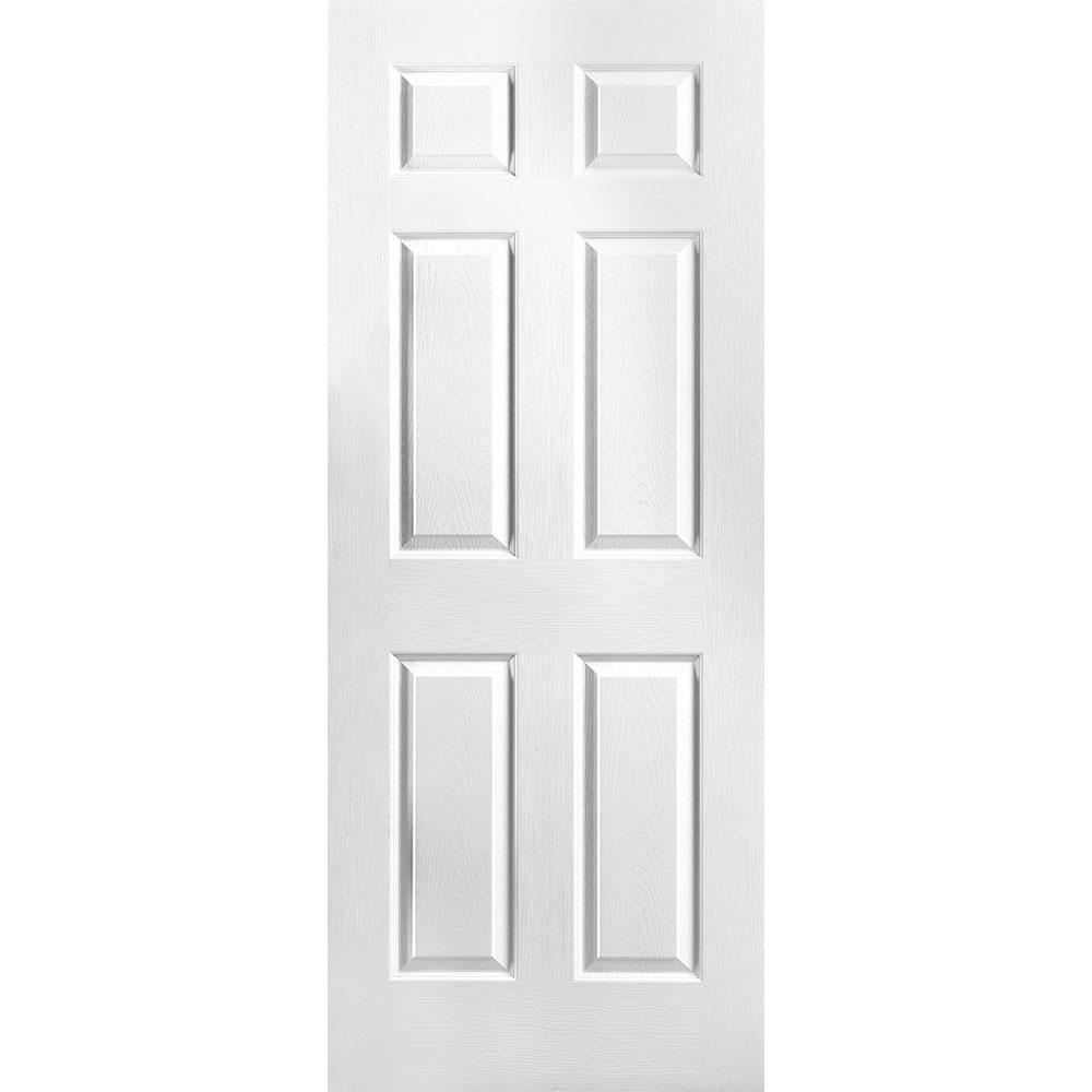 Masonite 32 In X 78 In Textured 6 Panel Hollow Core Primed