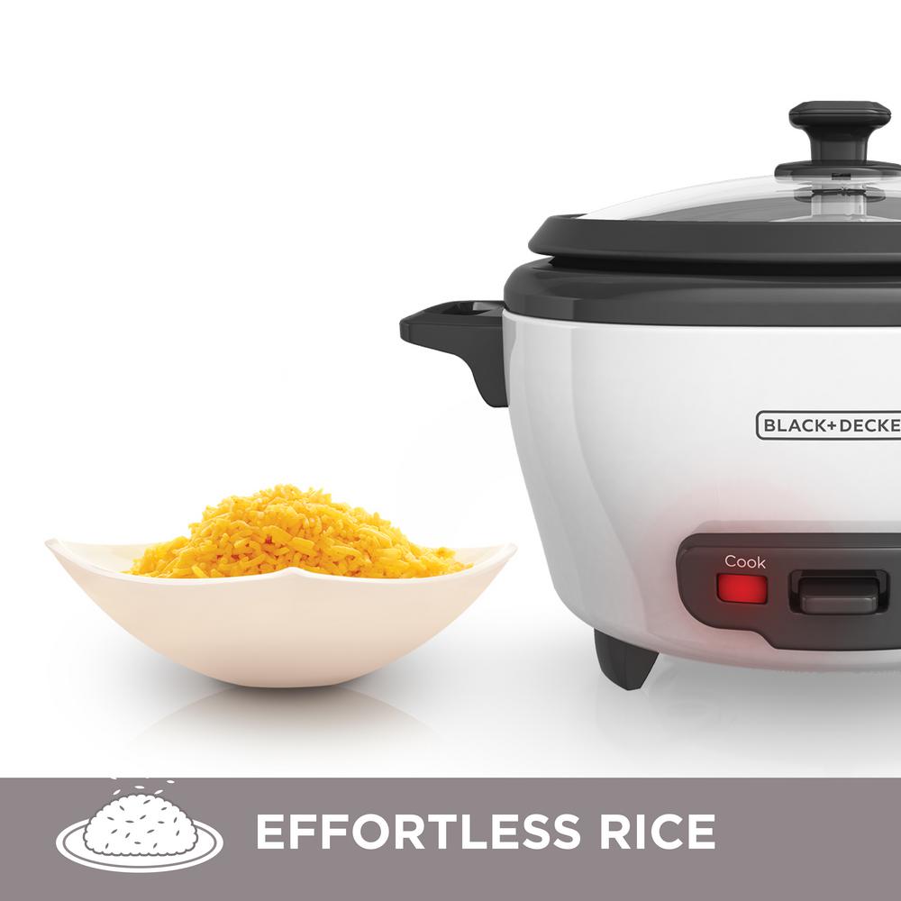 BLACK DECKER 6Cup Rice Cooker Food Vegetable Steamer Veggie Warmer Non