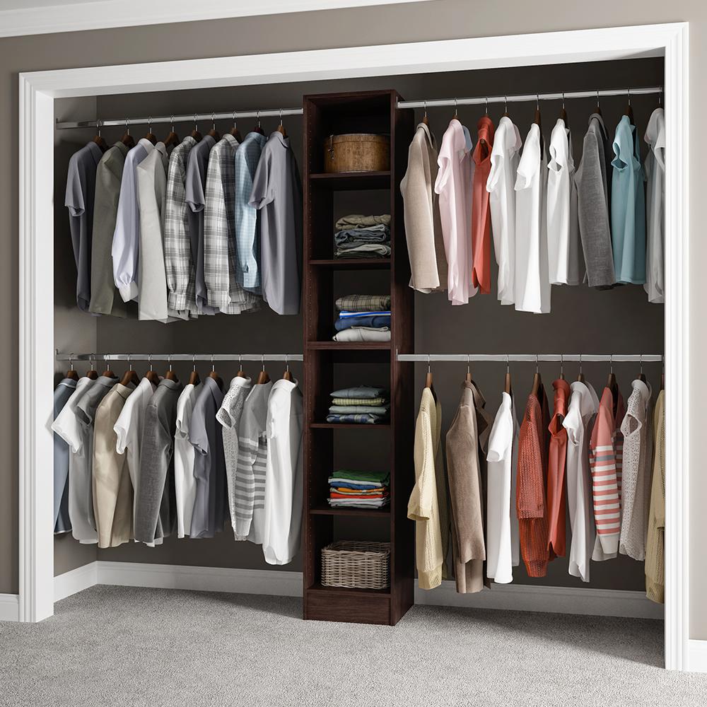 Modifi 15 In D X 105 W 84 H Melamine Reach Closet Modifi 15 In D X 105 W 84 H Melamine
