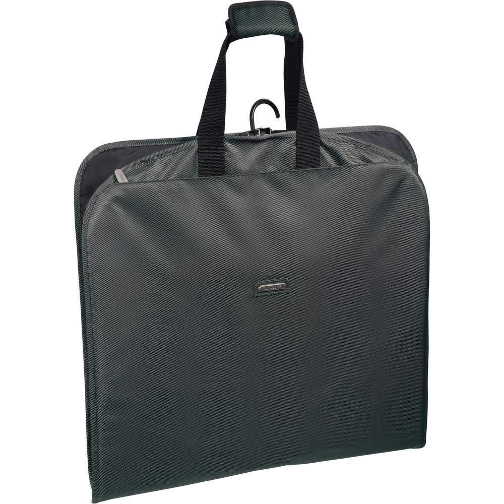 Wallybags 45 In Grey Suit Length Carry On Slim Garment Bag With Grey Suit Length Carry On Slim Garment Bag With Multiple Pockets