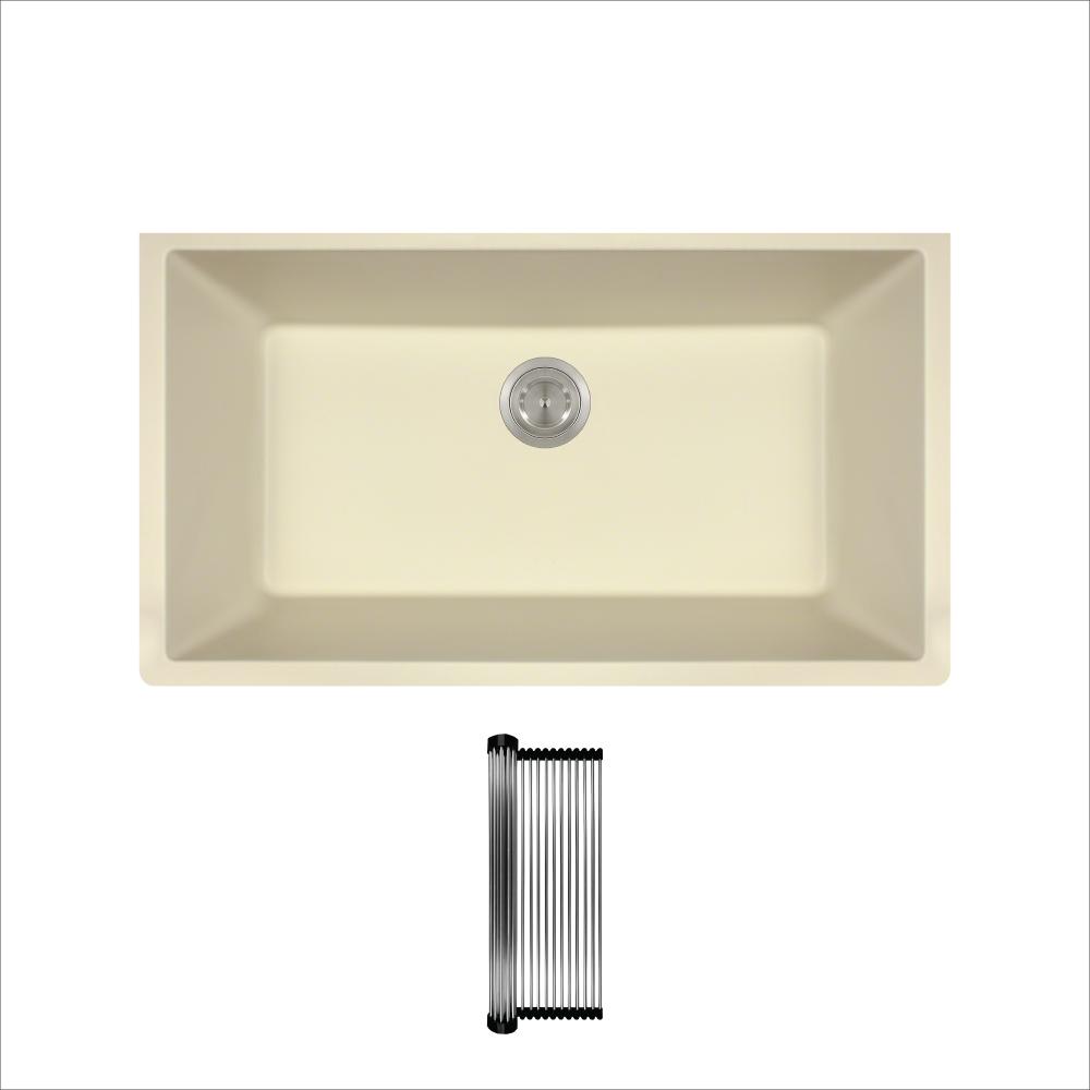 Granite Quartz Composite Kitchen Sinks The Home Depot All In One Undermount Granite Composite 32 5 8 Single