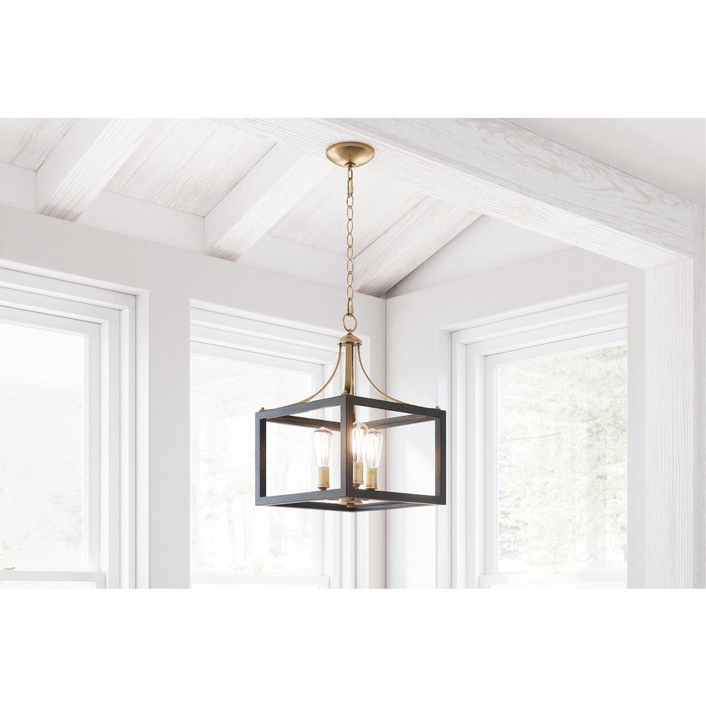 Home Decorators Collection Boswell Quarter 3 Light Vintage Brass