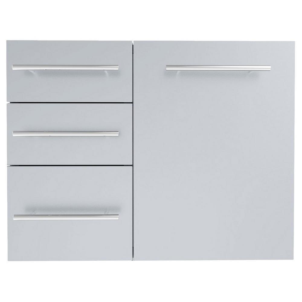 Drawer And Trash Bin Combo Outdoor Kitchen Drawers Outdoor