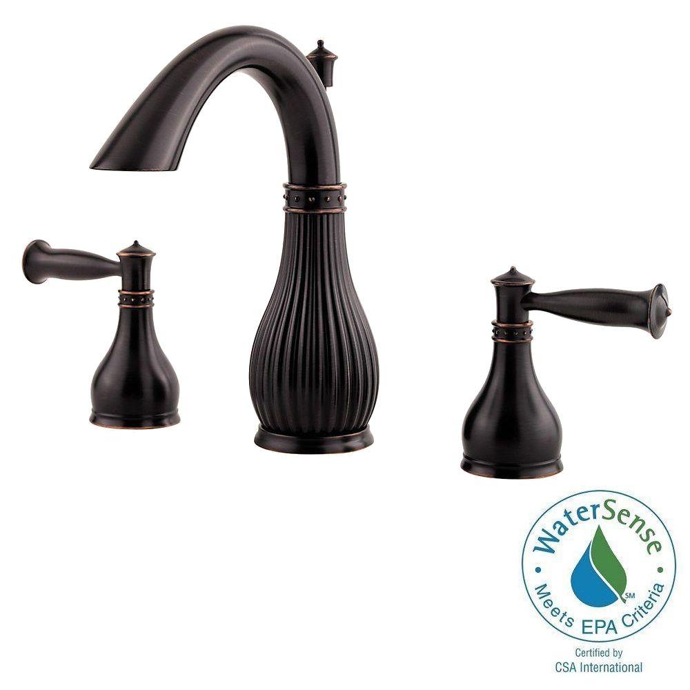 Pfister Virtue 8 in. Widespread 2-Handle High-Arc Bathroom Faucet in ...