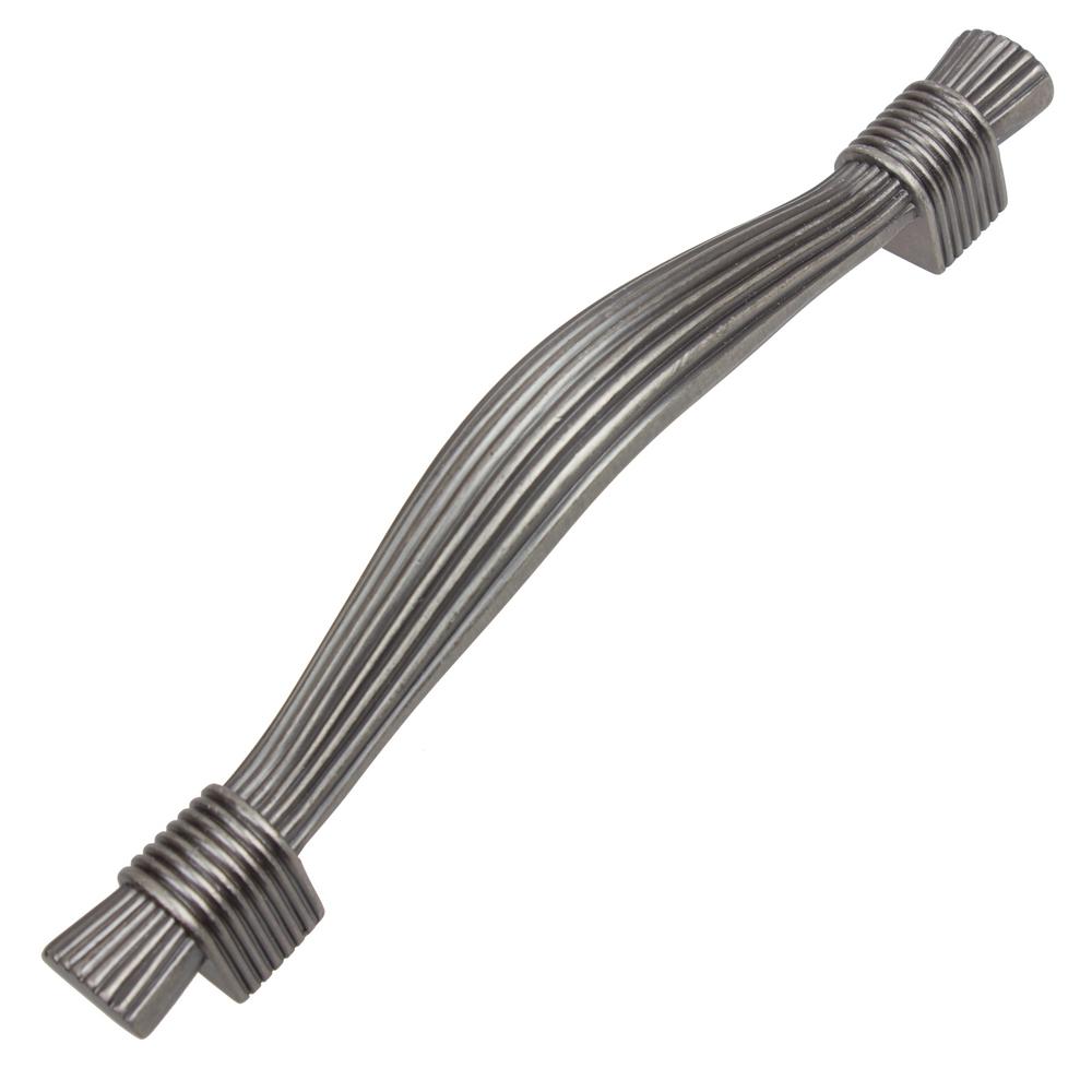 Gliderite 5 In Center To Center Aged Pewter Tassel Platinum