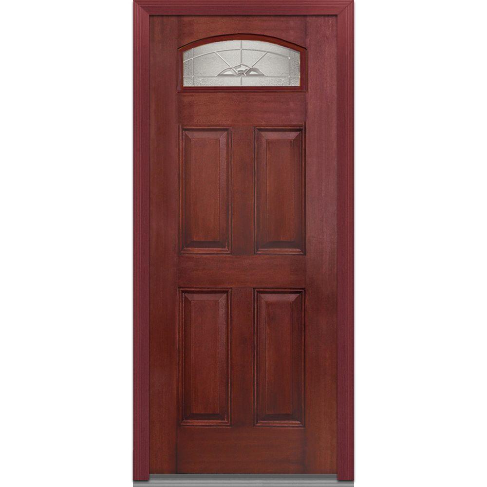 MMI Door 32 In. X 80 In. Master Nouveau Left Hand Center Lite 8-Panel ...