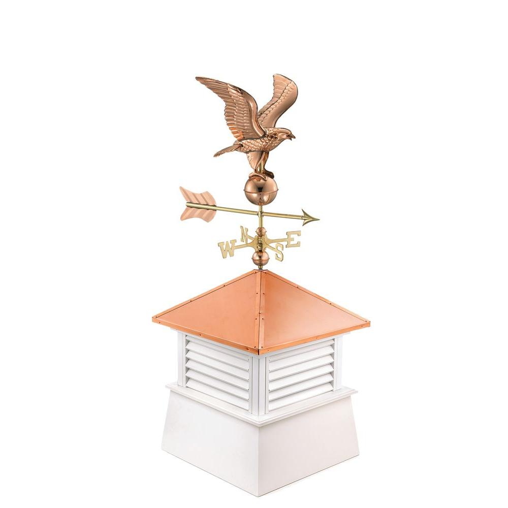 Good Directions Manchester 18 in. x 22 in. Vinyl Cupola with Copper Roof2118MV The Home Depot