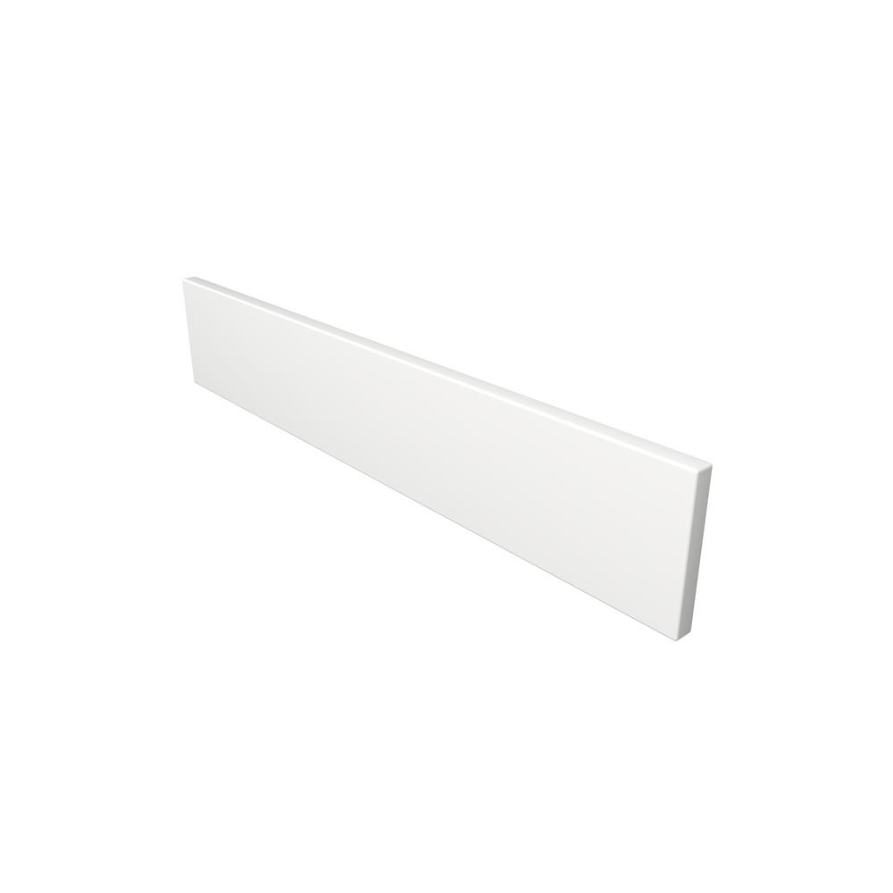 Dyconn Carrara 25 in. True Solid Surface Solid Surface Backsplash in