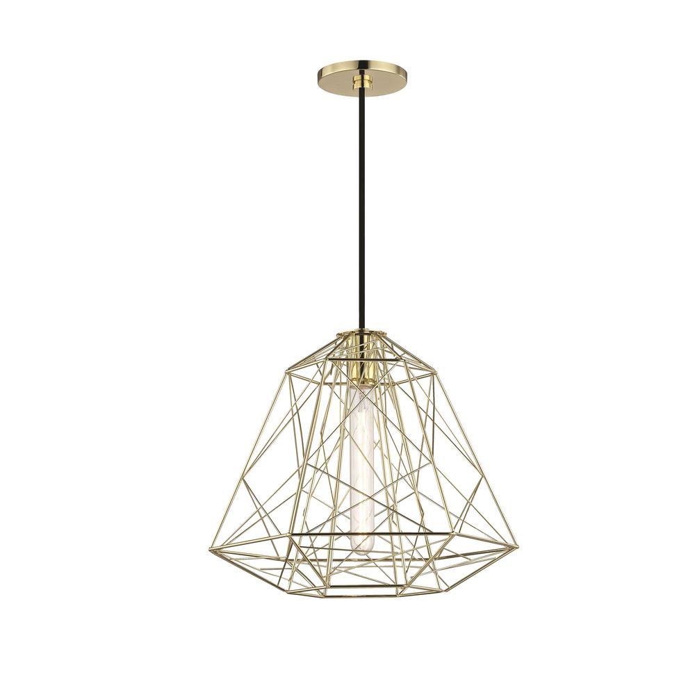 Mitzi By Hudson Valley Lighting Ani 1 Light Polished Br Pendant Ani 1 Light Polished Br Pendant