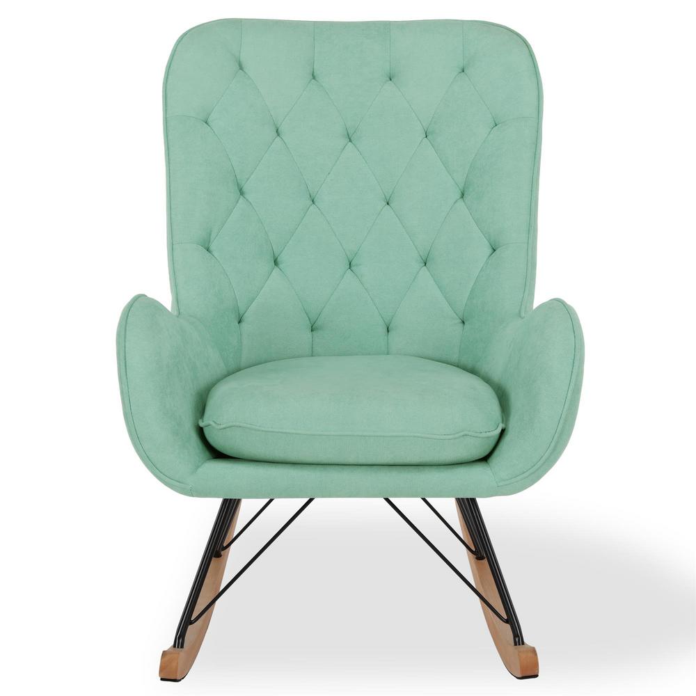 teal glider rocker