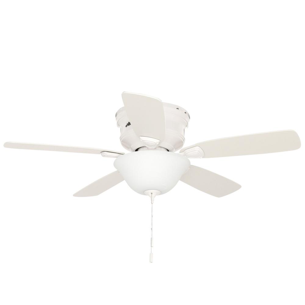 Hunter Discovery 48 in. Indoor Brushed Nickel Ceiling Fan with Light