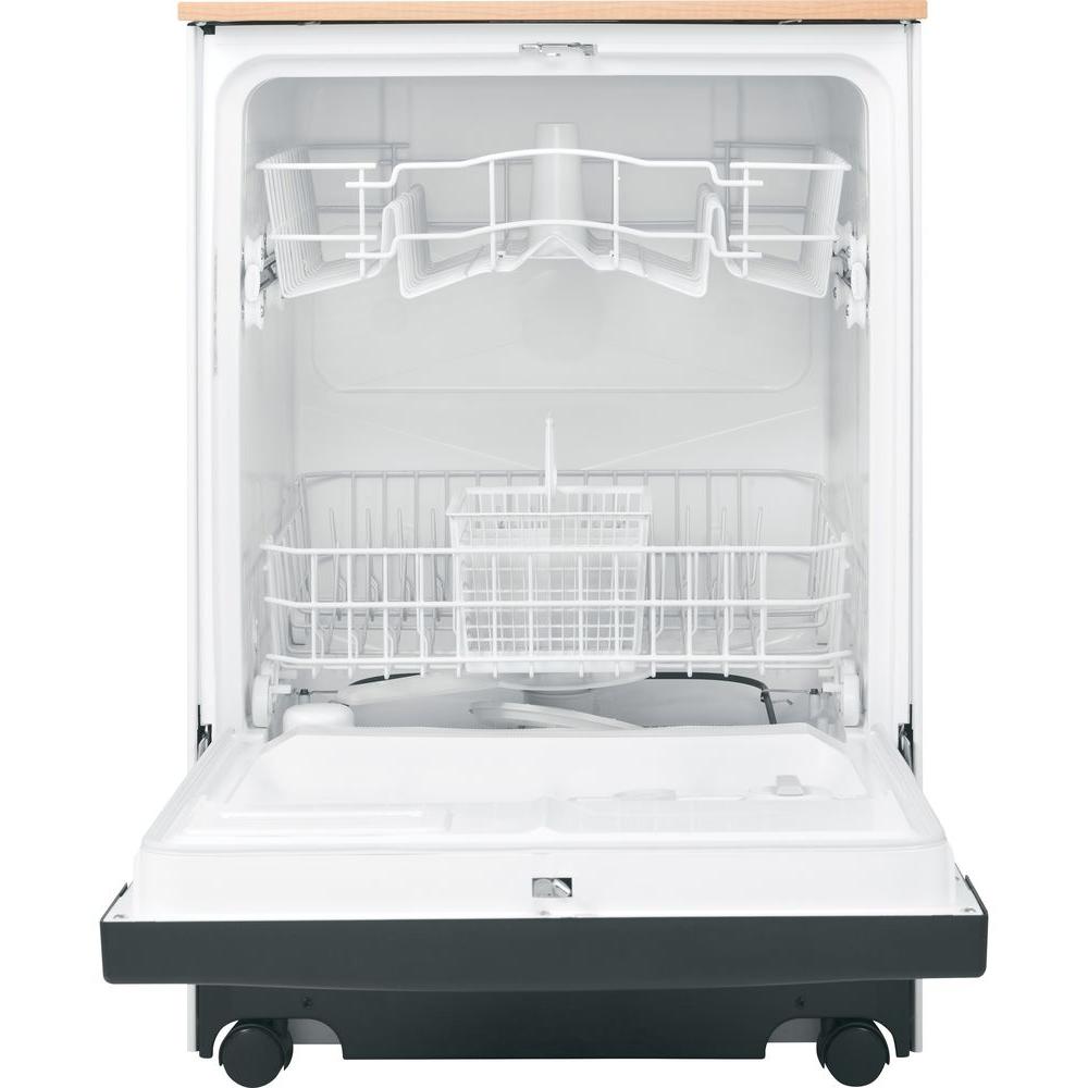 GE Convertible Portable Tall Tub Dishwasher in White-GSC3500DWW ...