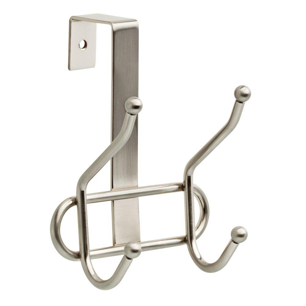 Liberty 43/5 in. Satin Nickel OverTheDoor Double Hook RailOTDDHKSN