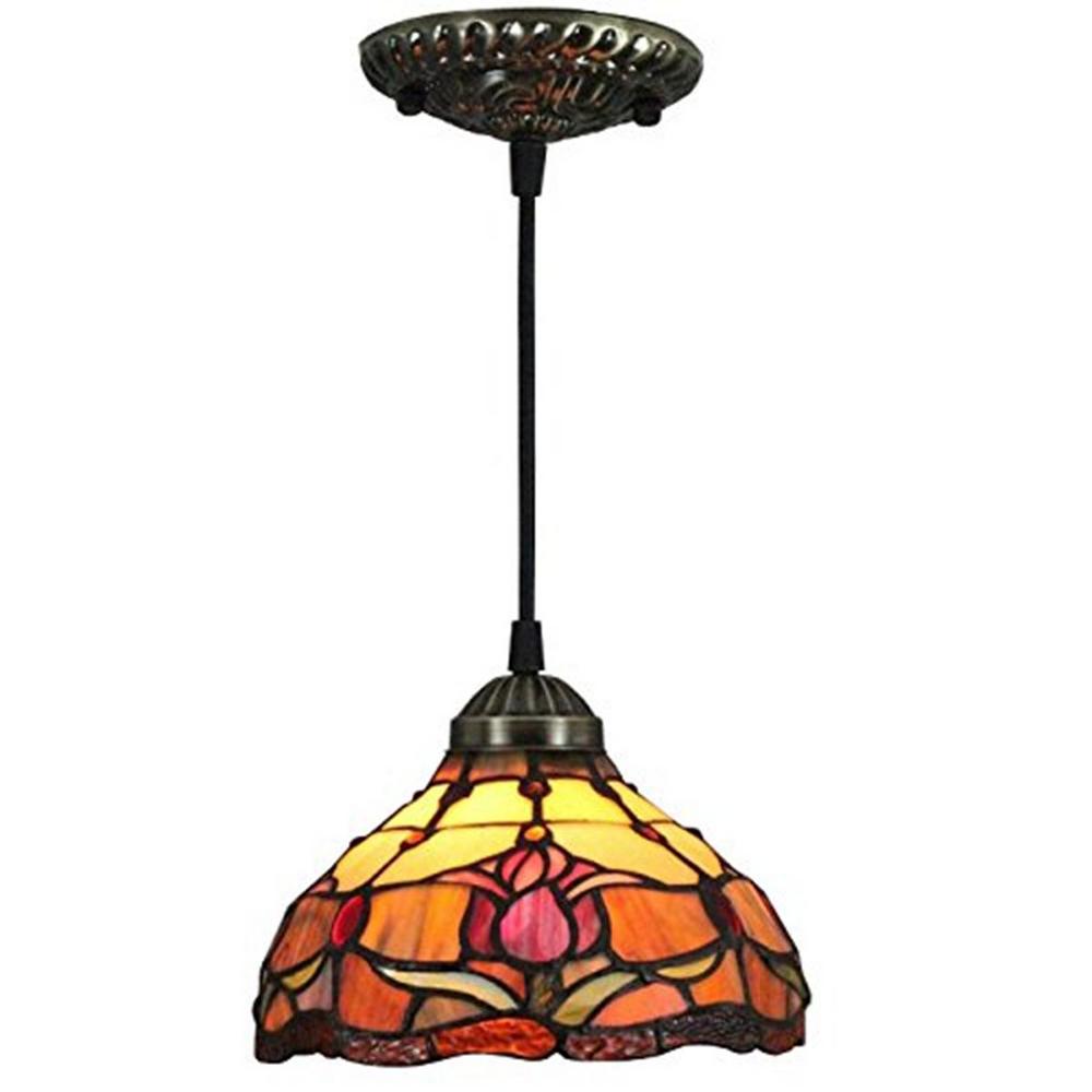 Amora Lighting 1 Light Multicolored Pendant Am001hl08 The Home Depot Amora Lighting 1 Light Multicolored Pendant
