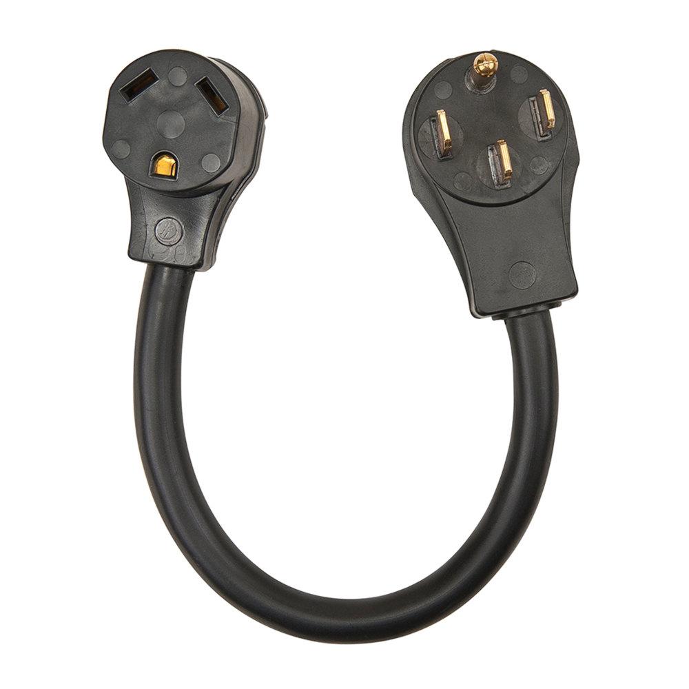 30 Amp Male 15 Amp Female RV Power Cord Adapter-30AM15AF12 - The Home Depot