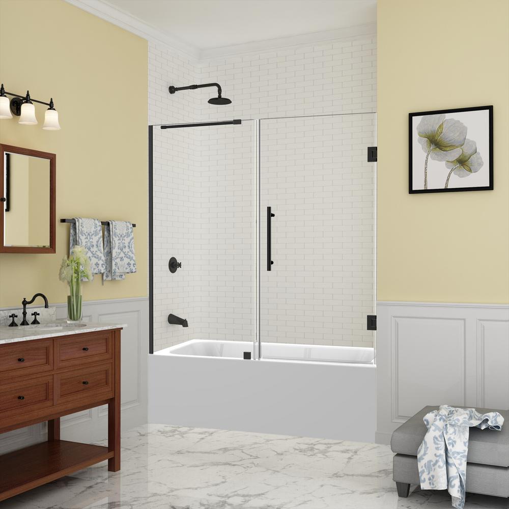 Aston Belmore 59 25 In To 60 X Frameless Hinged Tub Aston Belmore 59 25 In To 60 X