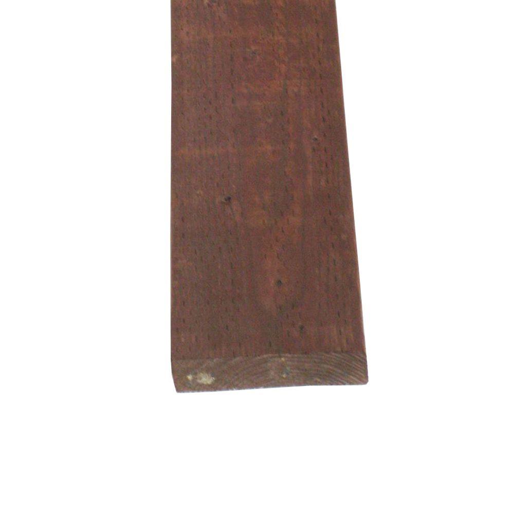 2 in. x 4 in. x 8 ft. Brown Stain Ground Contact Pressure-Treated