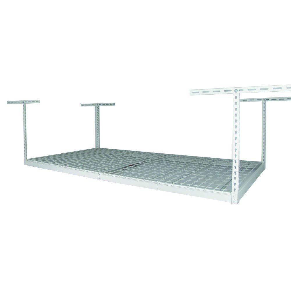 SafeRacks 48 in. x 96 in. x 45 in. Overhead Ceiling Mount Storage Rack ...