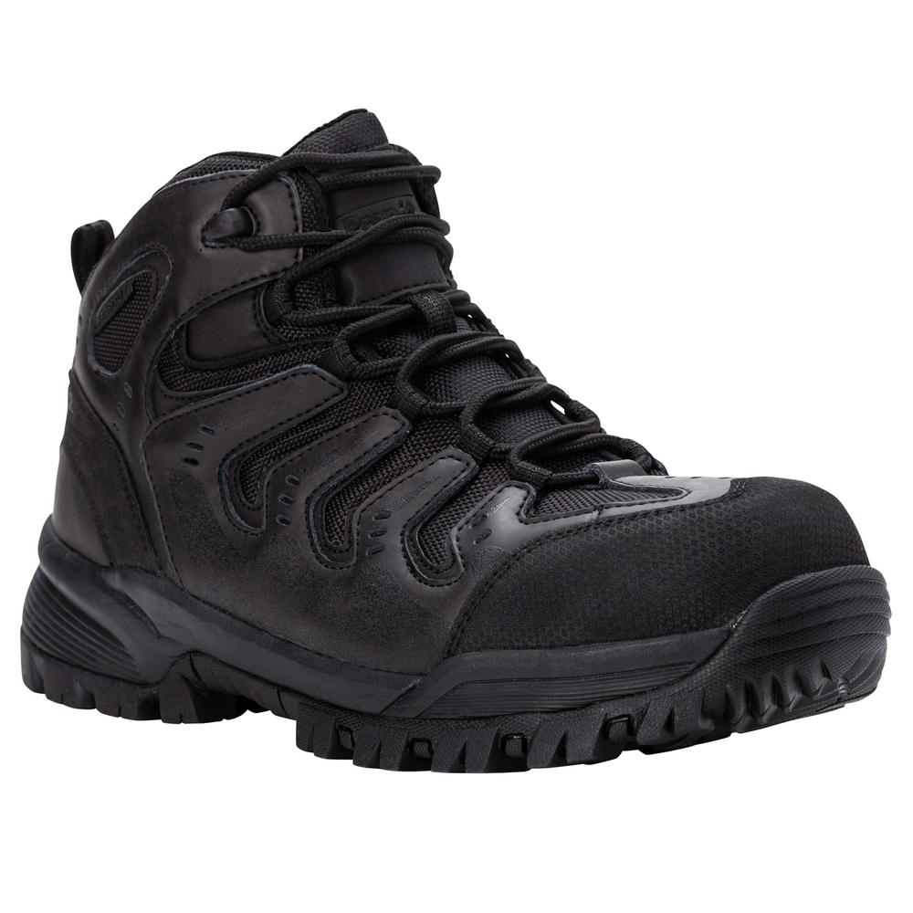 Propet Men's CliffWalker Waterproof 4'' Work Boots - Soft Toe - Black ...
