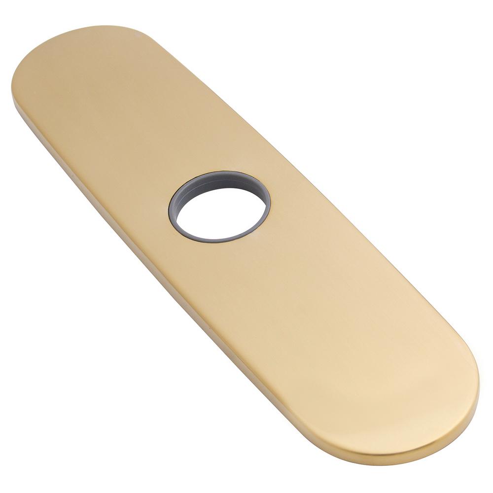 Speakman Universal 10.5 in. Metal 3Hole Kitchen Faucet Deck PlateSB