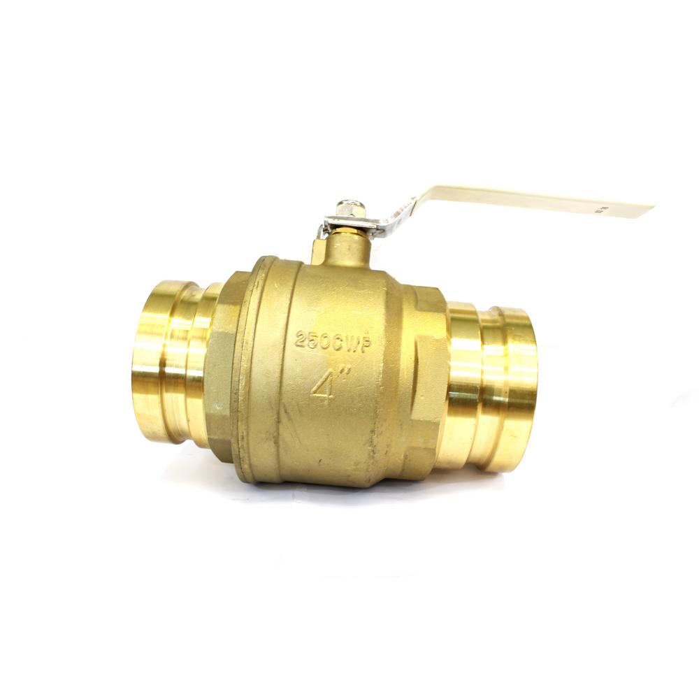 CMI inc 4 in. Lead Free Brass Pro Press Ball Valve9990 The Home Depot