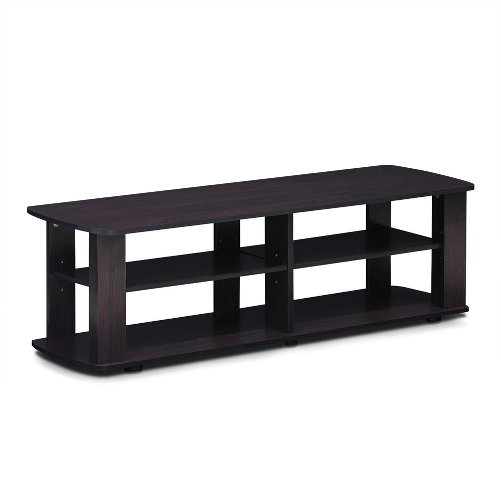 Furinno The Dark Walnut Entertainment Center With Shelf 11191dwn Furinno The Dark Walnut Entertainment Center With Shelf