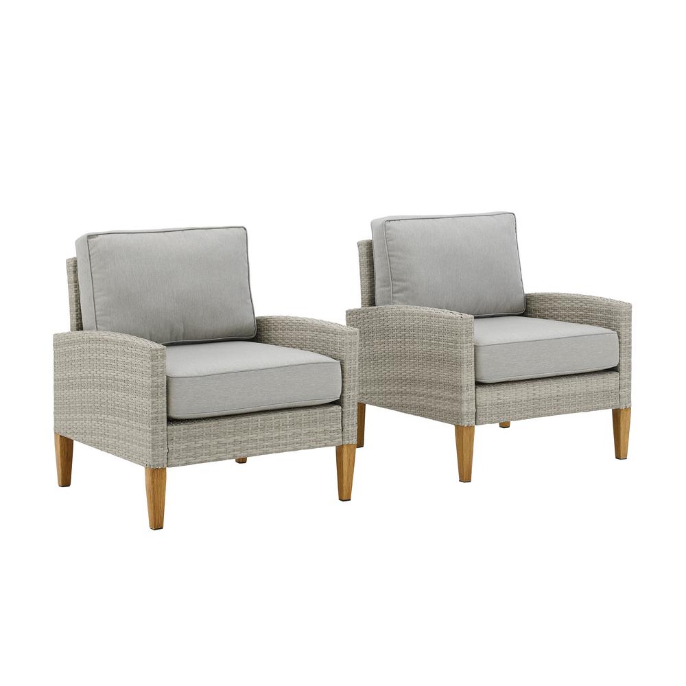 Capella Outdoor Wicker 2 Piece Chair Set