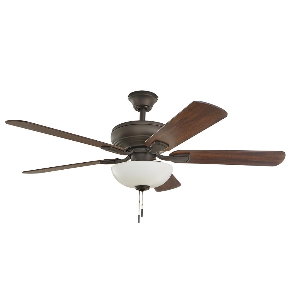Hampton Bay Rothley Ii 52 In Bronze, Home Depot Ceiling Fans With Lights