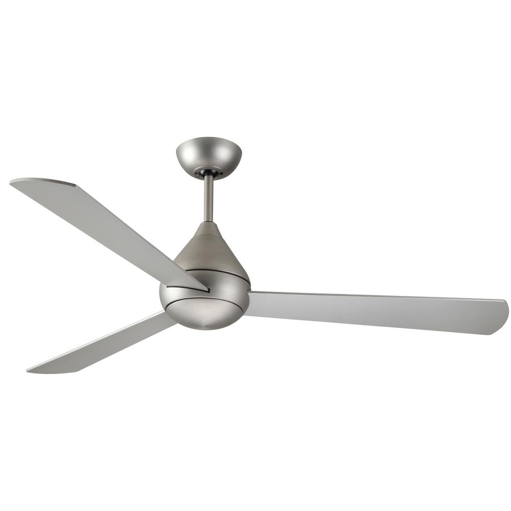 Troposair Mc Coy 52 In Satin Steel Ceiling Fan