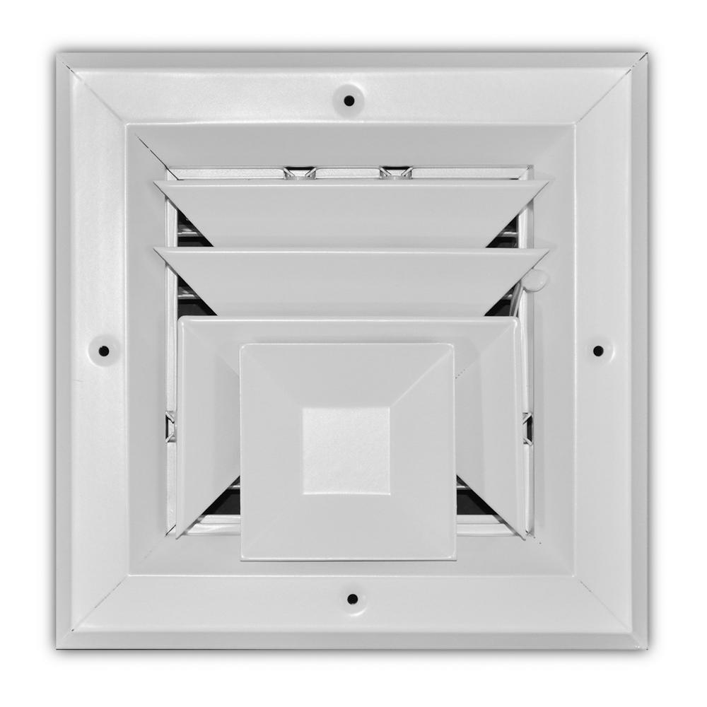 Everbilt 6 In X 6 In 3 Way Square Ceiling Diffuser Ea503m 06x06