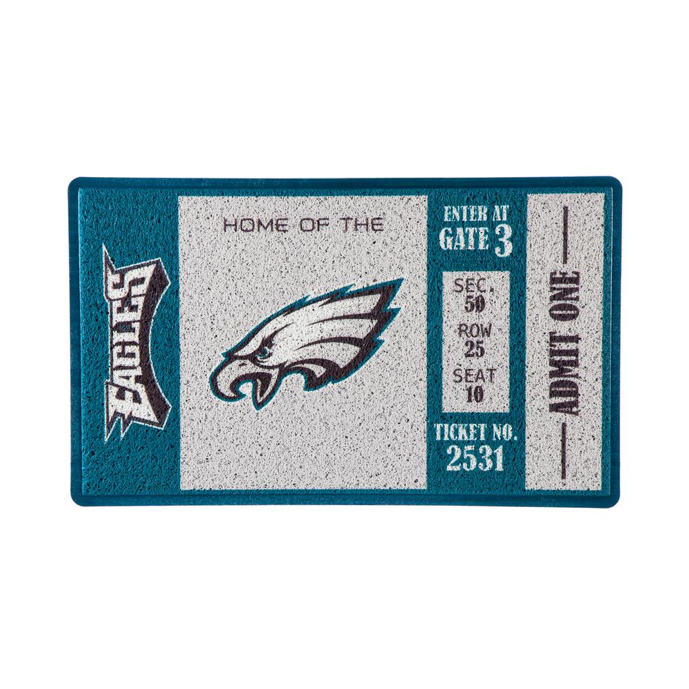 Team Sports America Philadelphia Eagles 30 In X 18 In Vinyl