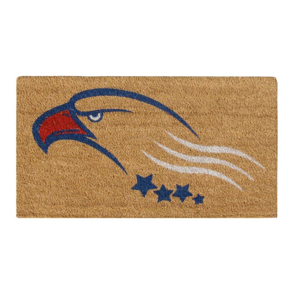 Rubber Cal Built On Courage 30 In X 18 In An American Door Mat