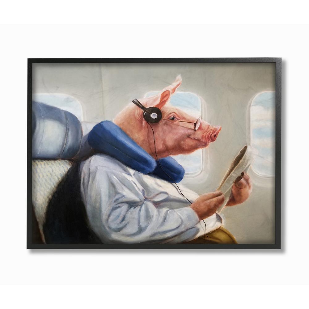 The Stupell Home Decor Collection 11 In X 14 In Pig Doing Some
