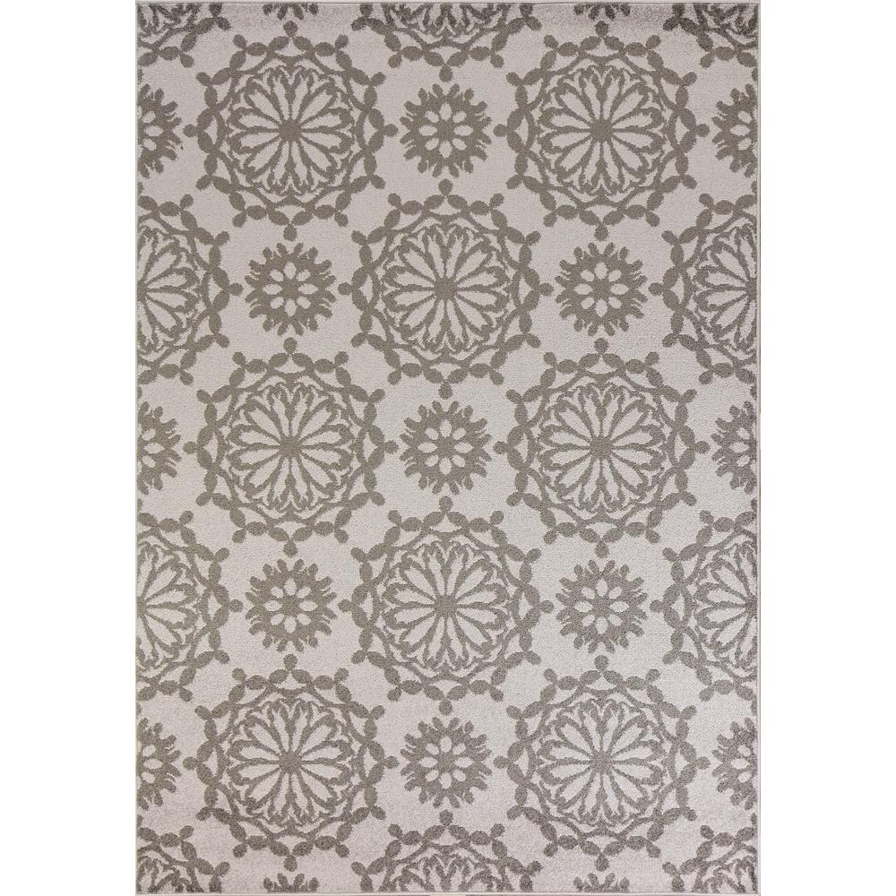 Kas Rugs Skyline Flora Grey 8 ft. x 10 ft. Floral Area Rug