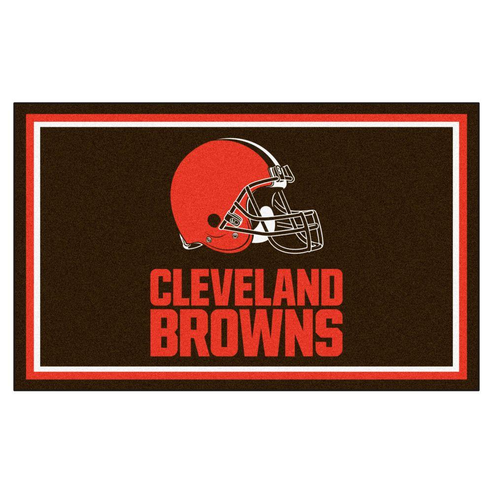 FANMATS Cleveland Browns 4 ft. x 6 ft. Area Rug-6571 - The Home Depot