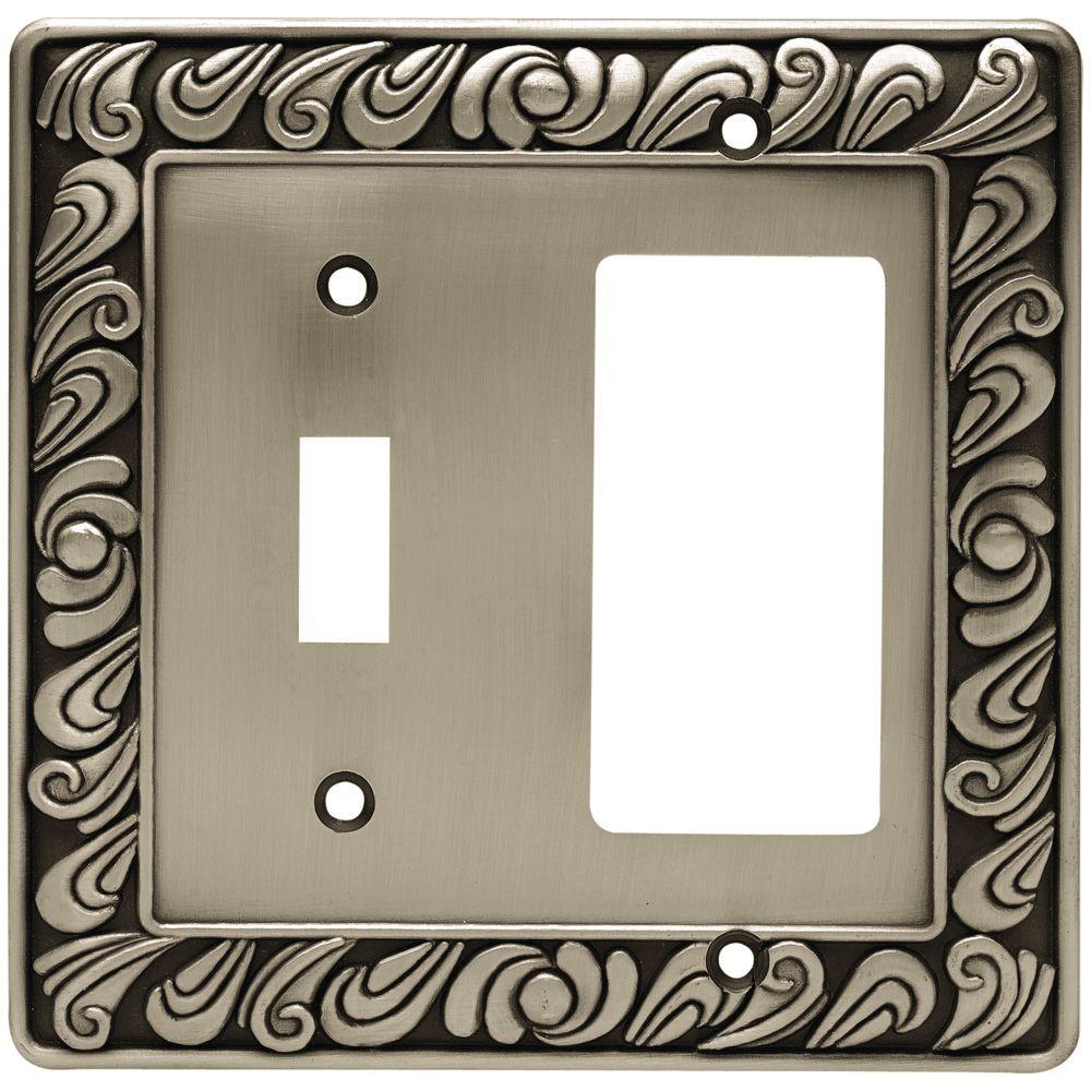 Liberty Paisley Decorative Switch And Rocker Switch Plate Brushed