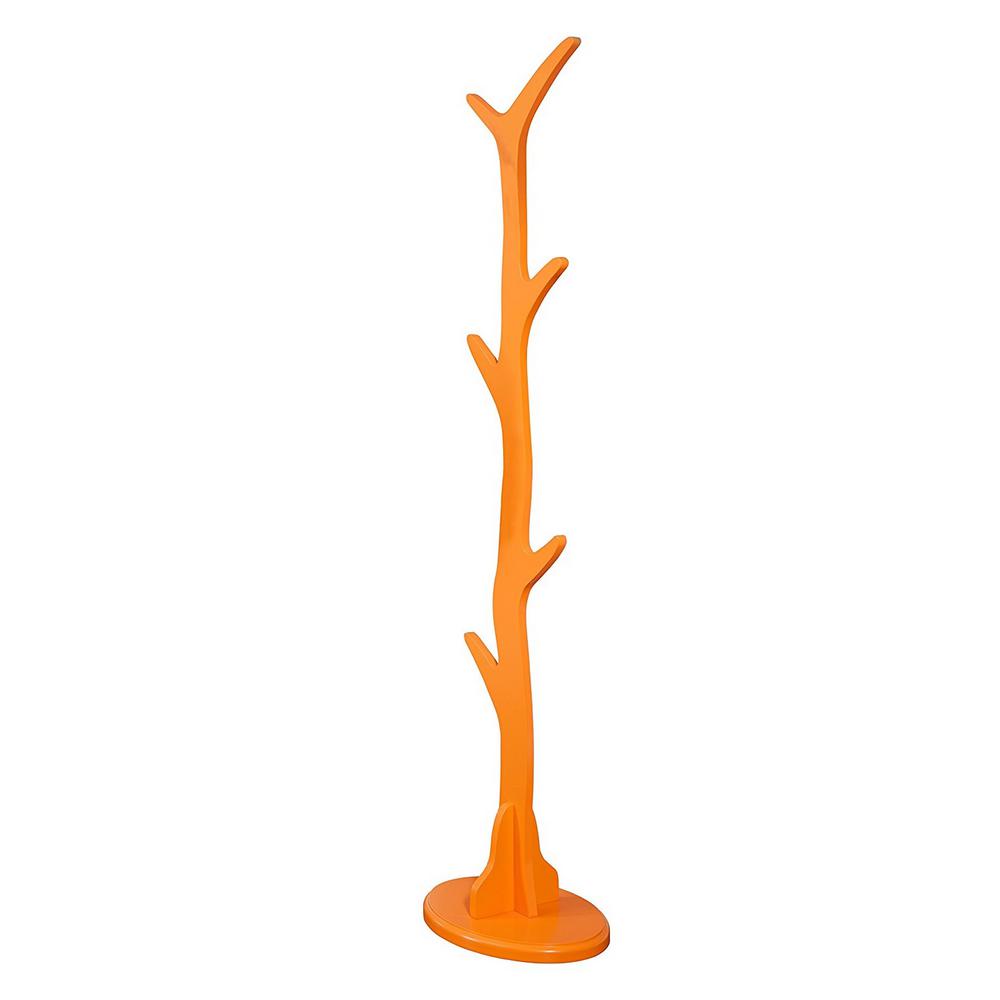 Kings Brand Furniture Orange Wood 6 Hook Tree Coat And Hat Stand Kings Brand Furniture Orange Wood 6 Hook Tree Coat And Hat Stand