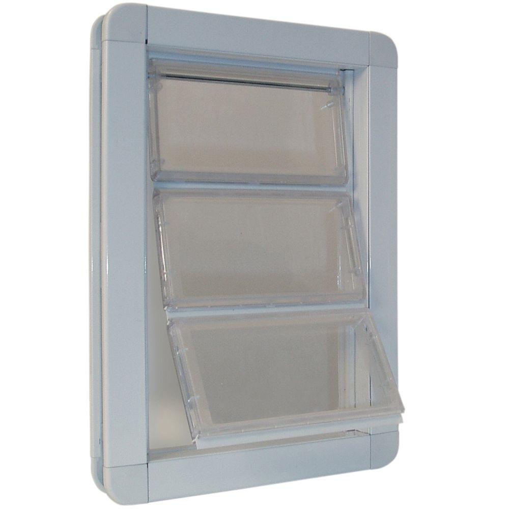 Petsafe 13 5 8 In X 23 In X Large Freedom Aluminum Pet Door Hpa11 11601 The Home Depot