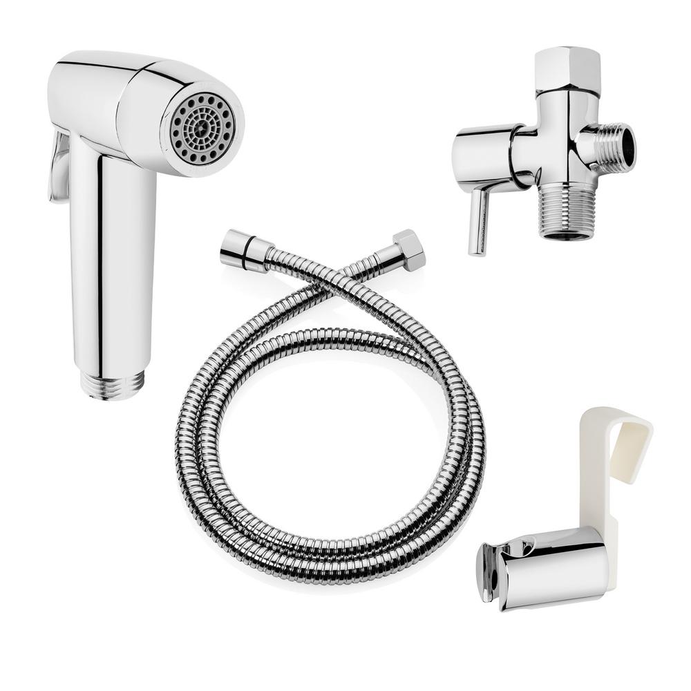 Brondell Cleanspa Easy Hand Held Bidet Sprayer In Chrome Cse 37 The Home Depot