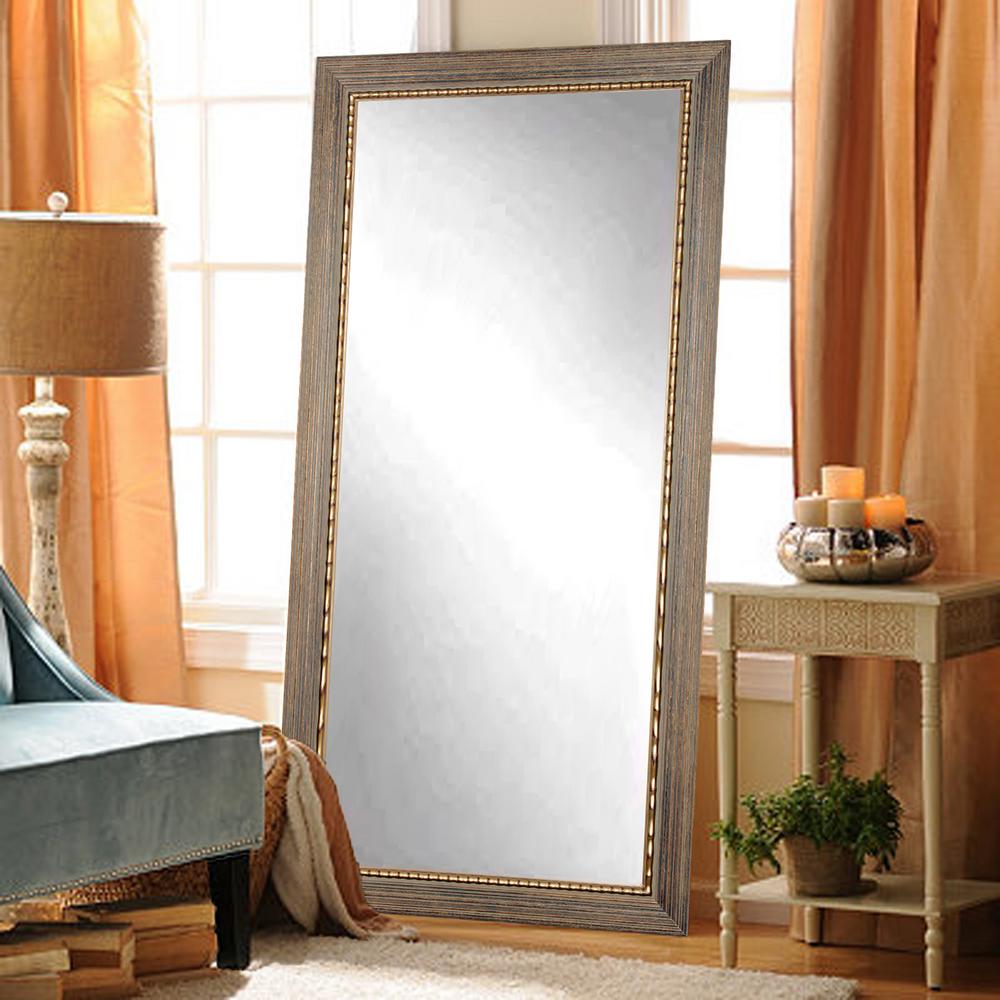 Weathered Gray Full Length Floor Wall Mirror-BM035TS - The Home Depot